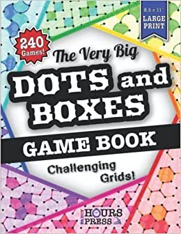 تحميل The Very Big DOTS and BOXES Game Book: Challenging Grids! 240 Games! 8.5x11&quot; Large Print: 2 Player Classic Strategy Pencil &amp; Paper Puzzle Game. Large ... Trip Activity Book for Kids Adults Seniors