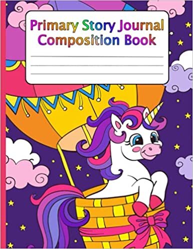 indir Primary Story Journal Composition Book: Cute Unicorn Dotted Midline and Picture Space - 100 Story Pages Grades K-2 School Exercise Book for Girls - Draw and Write Journal. (8.5&quot; x 11&quot;)