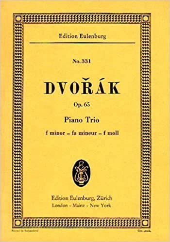 Piano Trio F minor op. 65 B 130 - Piano Trio - study score - (ETP 331) indir