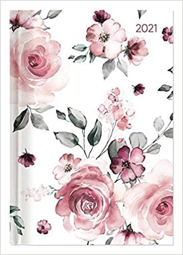 indir Buchkalender Style Roses 2021 - Büro-Kalender A5 - Cheftimer - 1 Tag 1 Seite - 352 Seiten - Rose - Alpha Edition