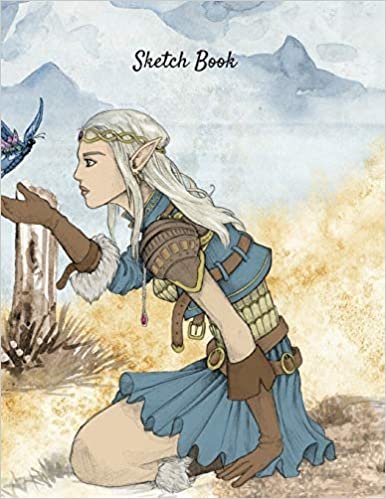 تحميل Sketch Book: Fantasy Elf Girl Themed Personalized Artist Sketchbook For Drawing and Creative Doodling