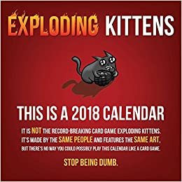 ダウンロード  Exploding Kittens 2018 Wall Calendar 本
