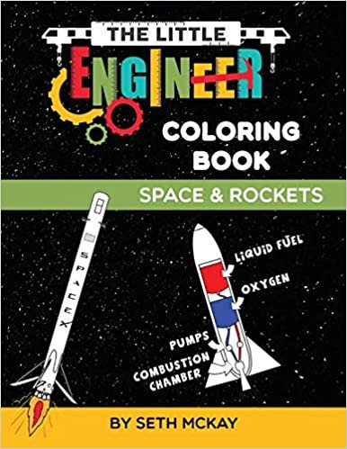 تحميل The Little Engineer Coloring Book - Space and Rockets: Fun and Educational Space Coloring Book for Preschool and Elementary Children