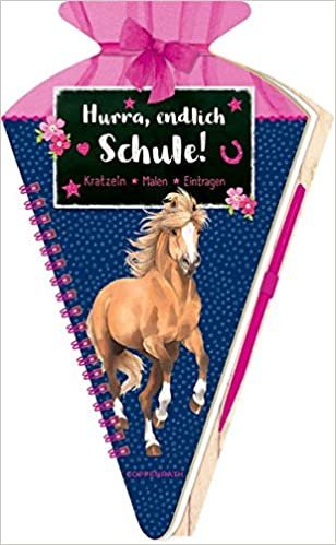 indir Schultüten-Kratzelbuch - Pferdefreunde - Hurra, endlich Schule!: Kratzeln, Malen, Eintragen