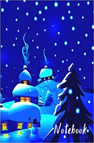 Amanda Carter Composition Notebook: Night. The village. The light in the window. Snow-covered houses Notebook in ruled | 100 Pages | 5.25" x 8" | Children Kids Girls Boys Teens Women Men تكوين تحميل مجانا Amanda Carter تكوين