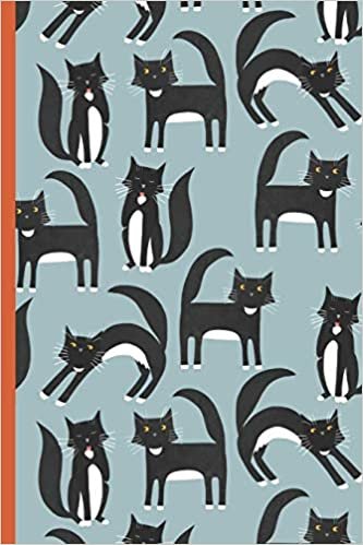 Notes: A Blank Japanese Kanji Practice Paper Notebook with Black and White Tuxedo Cat Cover Art