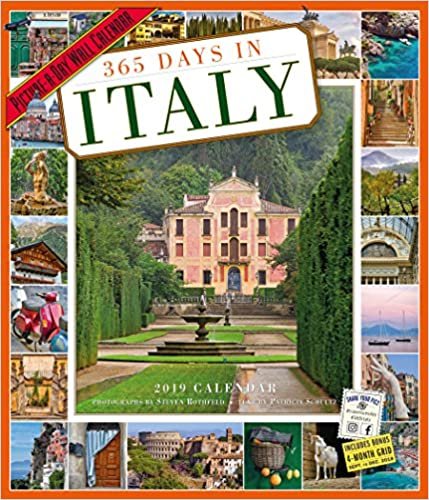 365 Days in Italy 2019 Calendar: Picture-a-day