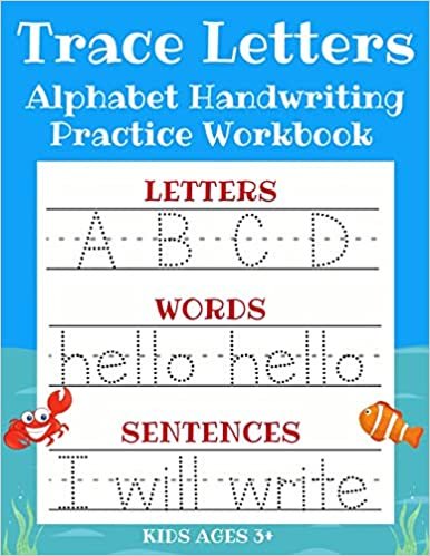 تحميل Trace Letters: Alphabet Handwriting Practice Workbook for Kids: ABC Print Handwriting Book &amp; Preschool Writing Workbook with Sight Words for Pre K, Kindergarten and Kids Ages 3-5