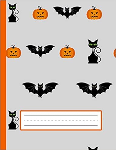 indir Black Cats, Pumpkins, Bats - Halloween Primary Composition Notebook For Kindergarten To 2nd Grade (K-2) Kids: Standard Size, Dotted Midline, Blank Handwriting Practice Paper Notebook For Girls, Boys