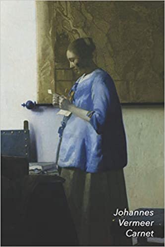 indir Johannes Vermeer Carnet: La F en Bleu Lisant une Lettre | Beau Journal | Idéal pour l&#39;École, Études, Recettes ou Mots de Passe | Parfait pour Prendre des Notes