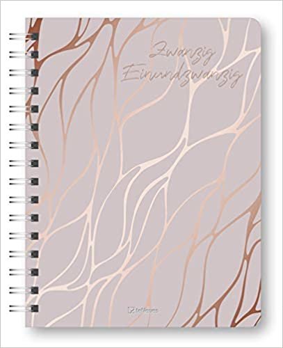Glamour Planner Marbel Rosé 2021 - Diary - Buchkalender - Taschenkalender - 16,5x21,6 indir