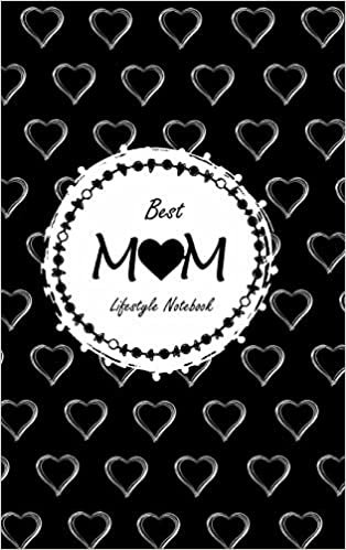 تحميل Best Mom Lifestyle Write-in Notebook, Dotted Lines, 288 Pages, Wide Ruled, Medium Size 6 x 9 In (A5) Hardcover (Black)