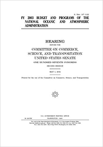 تحميل FY 2003 budget and programs of the National Oceanic and Atmospheric Administration