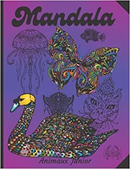 تحميل Mandala Animaux Junior: Livre de Coloriage Mandala Animaux pour les Enfants de 6 à 10 ans