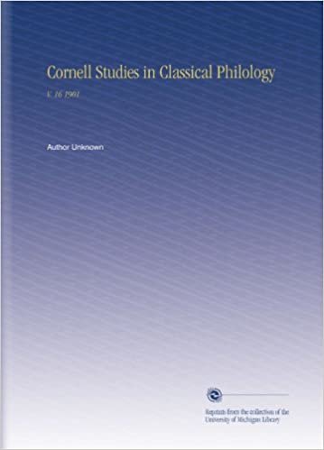 Cornell Studies in Classical Philology: V. 16 1901 indir