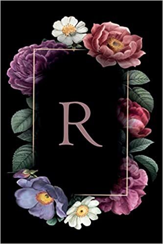 indir R: Floral Monogram Initial &quot;R&quot; / Medium Size Notebook with Lined Interior, Page Number and Daily Entry Ideal for Taking Notes, Journal, Diary, Daily ... and Appointments (Floral Monograms, Band 18)