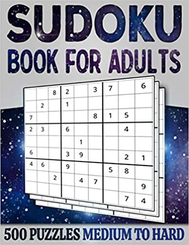 ダウンロード  Sudoku Book for Adults Medium to Hard: 500 Sudoku Puzzles for Adults - 250 Medium & 250 Hard Difficulty Level With Solutions 本