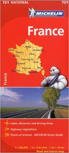 اقرأ خريطة michelin فرنسا 721 (الخرائط/بلد (michelin)) الكتاب الاليكتروني 