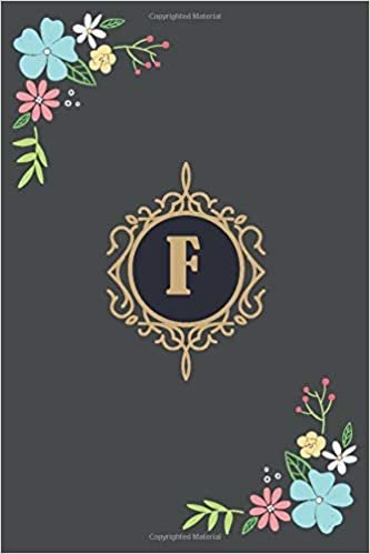 indir F : Monogram Initial F Notebook: notebook / journal (6x9 120 pages)