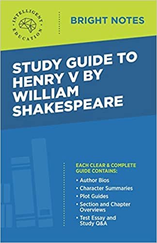 Study Guide to Henry V by William Shakespeare (Bright Notes) indir