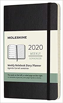 Moleskine Classic 12 Month 2020 Weekly Planner, Soft Cover, Pocket (3.5" x 5.5") Black