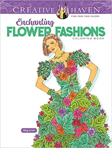 تحميل Creative Haven Enchanting Flower Fashions Coloring Book