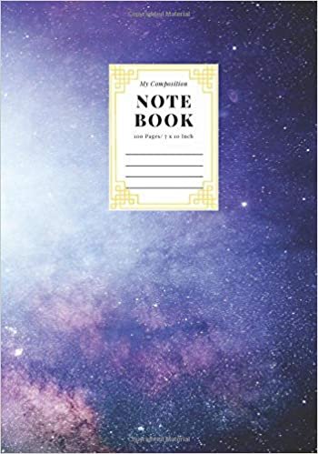 My Composition Notebook: Notebook Journal Wide Blank Lined V.2.08 Wide Ruled Paper Workbook for s Kids Students Boys Girls and Teachers and ... Writing Notes Size: 7 x 10 Inch, 100 Pages indir