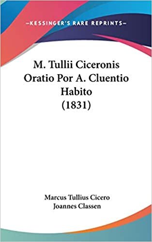M. Tullii Ciceronis Oratio Por A. Cluentio Habito (1831) indir