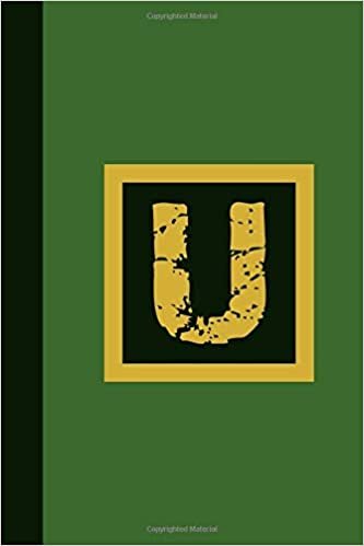 indir U: Monogram Initial U Notebook, Basic 6 x 9 Composition Book