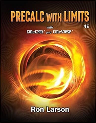  بدون تسجيل ليقرأ Precalculus with Limits Mindtap Course List, Ed.4 By Ron Larson