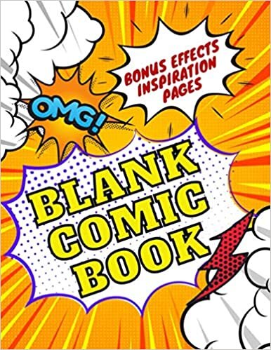 Blank Comic Book: Draw & Create Your Own Comic Book Stories, Comics & Graphic Novels,100 Unique Blank Comic Templates, Large Notebook and Sketchbook for Adults, s & Kids indir