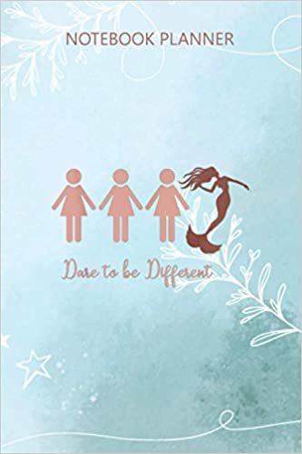 Notebook Planner Cute Mermaid Be Different Women Girls Swimmer Diver Gift: Over 100 Pages, 6x9 inch, Work List, Budget, Wedding, To Do List, Simple, Business ダウンロード