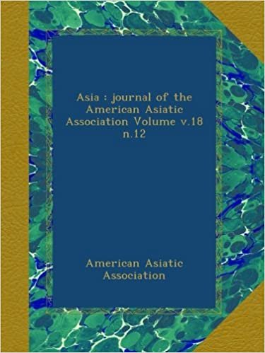 indir Asia : journal of the American Asiatic Association Volume v.18 n.12