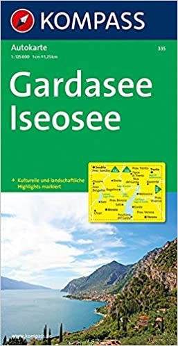 Gardasee - Iseosee: Autokarte 1:125000 (KOMPASS-Autokarten, Band 335) indir