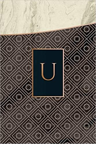 Monogram U Journal: Blank Notebook Diary Pad (Luxury One 365 Lined, Band 21) indir