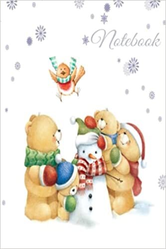 Amanda Carter Composition Notebook: Cute bears dress up a snowman Winter White background with snowflakesСheckered notebook 4 mm | 100 Pages | 6 x 9 | Children Kids Girls Teens Women تكوين تحميل مجانا Amanda Carter تكوين
