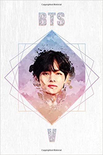 indir BTS V: Acrylic Paint Portrait Watercolor Polygon Splash 100 Page 6&quot; x 9&quot; Blank Lined Notebook | Kpop Merch Kim Taehyung Journal Book for Army Fandom