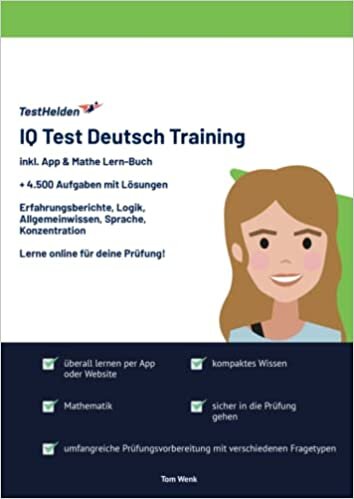 تحميل IQ Test Deutsch Training I Online-Testtrainer inkl. App I über 5.000 Aufgaben mit Lösungen in Allgemeinwissen, Mathematik, Logik, räumliches Denken, Konzentration für deinen Intelligenztest