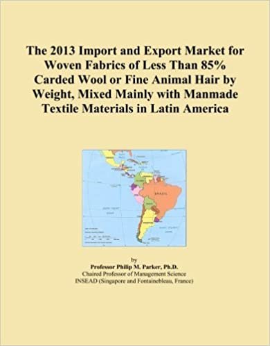 indir The 2013 Import and Export Market for Woven Fabrics of Less Than 85% Carded Wool or Fine Animal Hair by Weight, Mixed Mainly with Manmade Textile Materials in Latin America