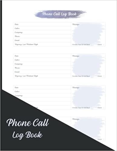 Alex Publishing Phone Call Log Book: This Log Book Is for Collecting All Your Telephone Calls and Phone Message in One Special Book. تكوين تحميل مجانا Alex Publishing تكوين