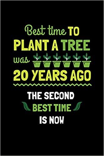 Best Time To Plant A Tree Was 20 Years Ago The Second Best Time Is Now: Blank 5x5 grid squared engineering graph paper journal to write in - quadrille coordinate notebook for math and science students indir