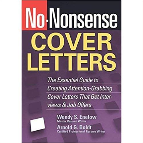 Arnold Boldt ‎No‎-‎Nonsense Cover Letters‎ تكوين تحميل مجانا Arnold Boldt تكوين