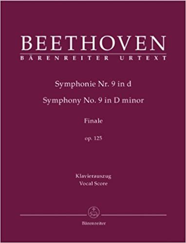 ベートーヴェン: 交響曲 第9番 Op.125より「歓喜の歌」(独語)/ベーレンライター社/ピアノ伴奏付合唱ヴォーカルスコア