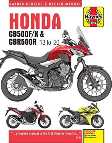 Honda CB500F/X & CBR500R update (13 -20): 2013 to 2020 (Haynes Service & Repair Manuals) indir