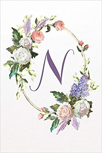 indir N: White Pink Floral 2020 Weekly Planner 6”x9” (White Pink Floral 6”x9” Planner Alphabet Series - Letter N, Band 14)