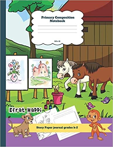 indir Primary Composition Notebook Story Paper Journal Grades k-2: The Creative Pony Theme Dashed Mid Line and Picture Space School Exercise Book Plus ... Girls (Efrat Haddi Primary Notebooks, Band 1)