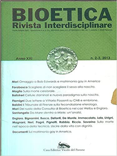 Bioetica. Rivista Interdisciplinare. Anno XXI N. 2-3. 2013. indir