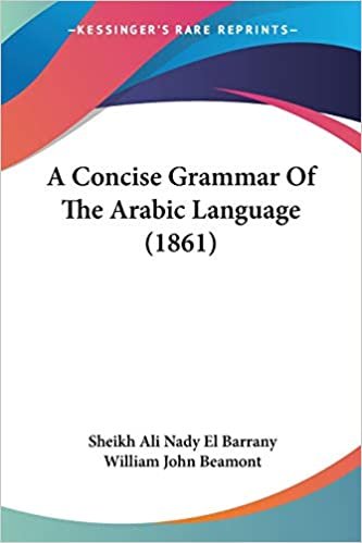 اقرأ A Concise Grammar Of The Arabic Language (1861) الكتاب الاليكتروني 
