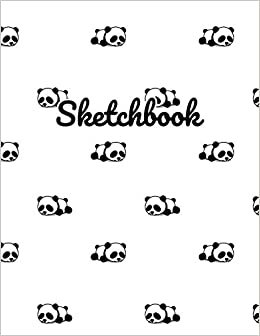 تحميل Sketchbook: Journal and Sketch Pad - 100+ Pages of 8.5&quot;x11&quot; Blank Paper for Drawing, Jourmal, Doodling or Sketching - Mini Panda Cover Design