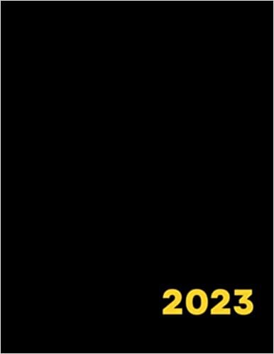 Simple Black 2023 Calendar Notebook by OLashay: 8.5x11 2023 Calendar Notebook